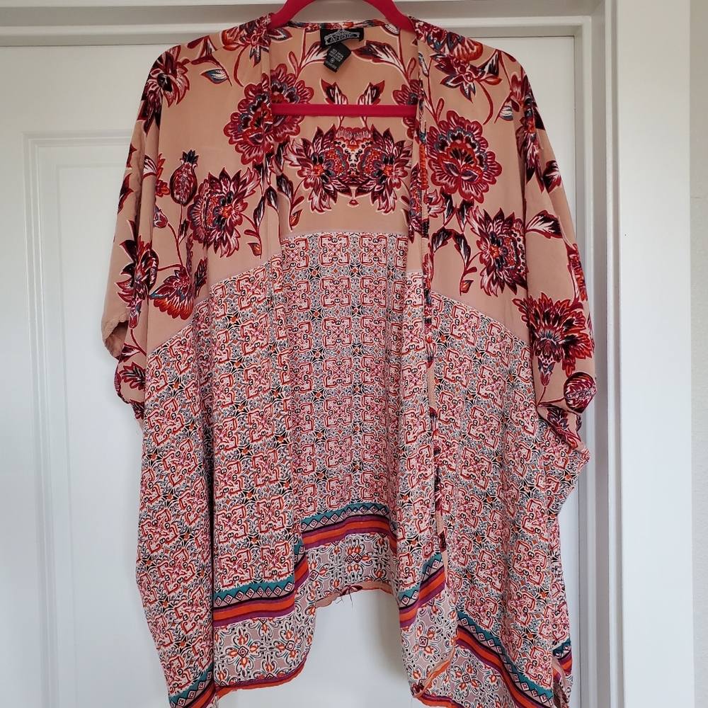 Angie Brand Pink Floral Kimono